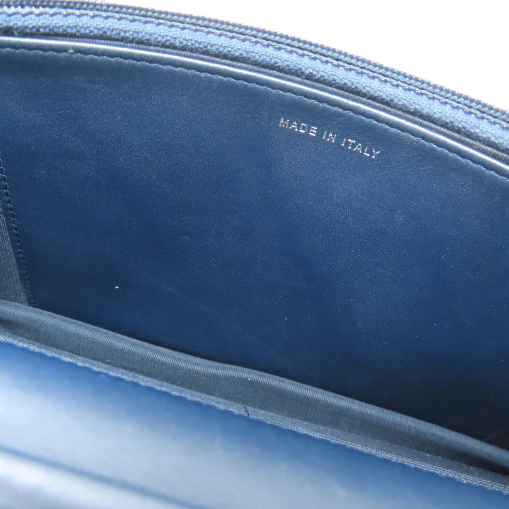 CHANEL Blue Lambskin Leather Logo Wallet - Picture 14 of 16